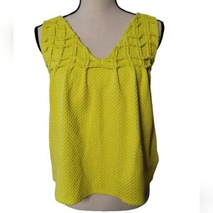 Yellow Sleeveless Blouse by Deletta in XS